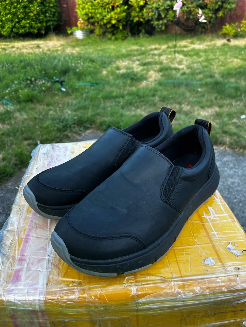 Gerry Moc II Men's Black Slip-On Work Waterproof Shoes Size 12